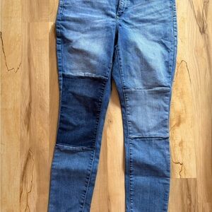 Universal Thread Patchwork Skinny Jeans - Blue